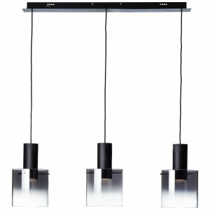 BETH Czarna LED 3x10W 3000K Lampa wisząca Brilliant G75573/93