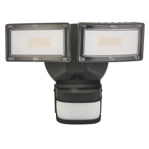 Duo 6556-PIR LED 36W Czujnik ruchu i zmierzchu Regulowane głowice Reflektor SU-MA 6556-PIR