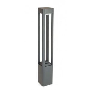 Fan Kwadrat Antracyt wys. 80cm. GX53 IP54 Lampa ogrodowa stojąca SU-MA FKW-800