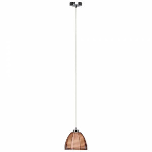 RELAX Brąz | Chrom śr. 19,5cm. E27 Lampa wisząca Brilliant 61170/53