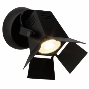 MOVIE LED Czarny mat GU10 Kinkiet ruchomy Brilliant G08910/76