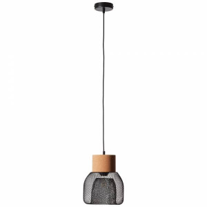 FLAKA Czarny mat E27 Lampa wisząca Brilliant 82670/06