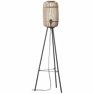 WOODROW Jasny brąz E27 Lampa podłogowa stojąca trójnóg Brilliant 93776/20