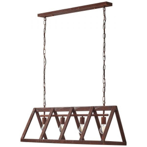 MATRIX Brąz rdzawy 4xE27 Lampa wisząca Brilliant 93760/55