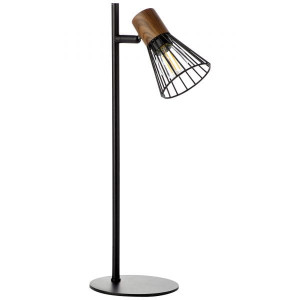 MANAMA Czarna | Brąz E14 Lampka stołowa Brilliant 78148/76