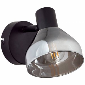 REFLEKT Czarny mat E14 Kinkiet ruchomy Brilliant 82710/06