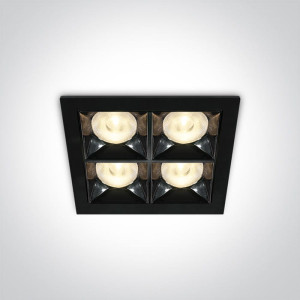Stivos Czarny LED 16W CRI90 3000K Oczko sufitowe One Light 50406B/B/W