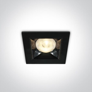 Apollonas Czarny LED 6W CRI90 3000K Oczko sufitowe One Light 50106B/B/W