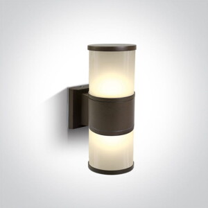 Lauria K2 Brąz rustykalny Góra-Dół 2xE27 IP54 Kinkiet zewnętrzny One Light 67098/BR