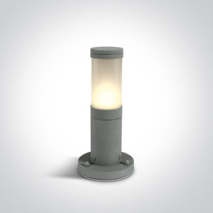 Lauria 1 Szara wys. 25cm. E27 IP54 Lampa ogrodowa stojąca One Light 67090/G