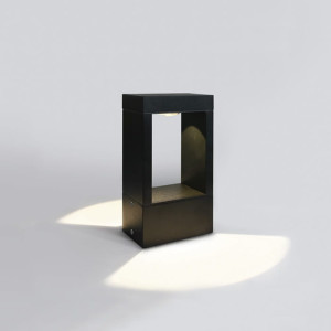Alezio Czarna wys. 23cm. LED 10W 3000K IP65 Lampa ogrodowa stojąca One Light 67470/B/W