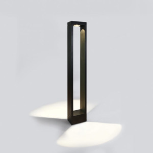 Alezio 2 Czarna wys. 80cm. LED 10W 3000K IP65 Lampa ogrodowa stojąca One Light 67470A/B/W