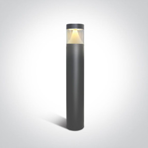 Altina Antracyt wys. 80cm. LED 12W 3000K IK08 IP65 Lampa ogrodowa stojąca wandaloodporna One Light 67410/AN/W