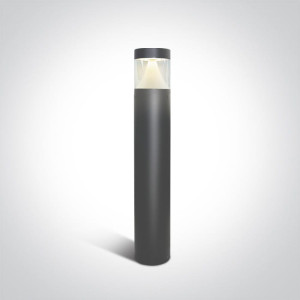 Altina Antracyt wys. 80cm. LED 12W 4000K IK08 IP65 Lampa ogrodowa stojąca wandaloodporna One Light 67410/AN/C