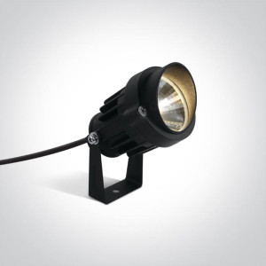 Luino Czarny LED 6W 3000K IP65 Reflektor ogrodowy One Light 7068/B/W