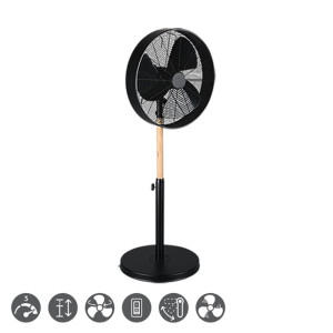 VIKING 50W 3-tyby prędkości Wentylator podłogowy obrotowy R034-32