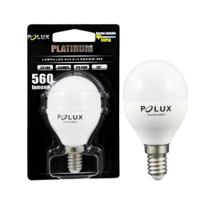Żarówka LED G45 E14 6,5W SMDWW 560lm 3000K pc+alum