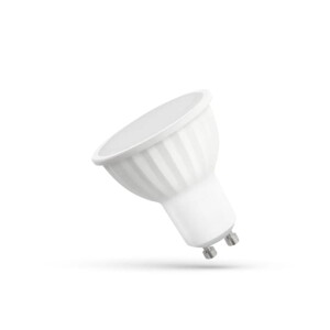 LED GU10 230V 9W CW mleczna szybka BIAŁA 6000K Spectrum WOJ13257