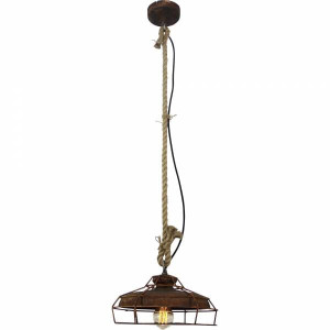 PETER Miedź E27 śr. 30 cm Lampa wisząca Brilliant 93319/60