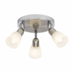 BETHANY Chrom/Alabastrowy LED 3x4W 2700K Spot Brilliant G55234/77