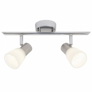 JANNA Chrom/Biały LED 2x4W 2700K Spot Brilliant G46113/77