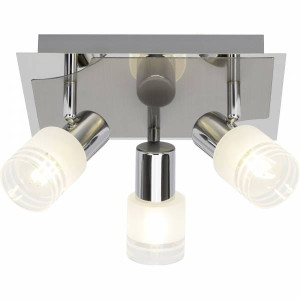 LEA Chrom/Biały LED 3x4W 2700K Spot Brilliant G32434/77