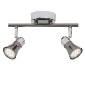 JUPP Chrom/Czarny LED 2x3W 3000K Spot Brilliant G18313/76