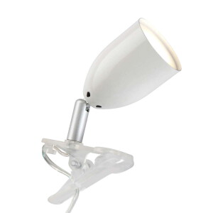 LEO Biały LED 3W 2700K Lampka z klipsem Brilliant G24801A05