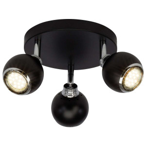 INA Czarny/Chrom LED 3x3W 3000K Spot Brilliant G77734/06