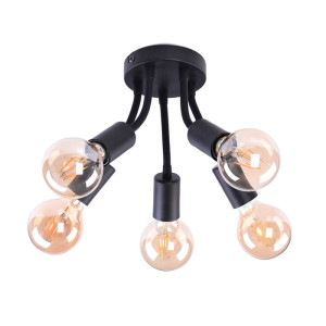 Almus Czarna 5xE27 Lampa sufitowa Rabalux 6809