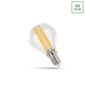 LED KULKA E-14 230V 6W COG NW CLEAR Filament SPECTRUM WOJ+14390