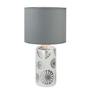 Ginger Srebrna E27 Lampa stołowa Rabalux 6029