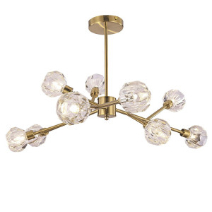 Kassia Złota 9xG9 śr. 61,5cm. Lampa wisząca Rabalux 5395