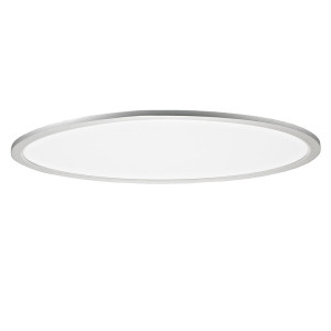 Taleb Srebrna LED 60W DIM szer. 100cm. 3000K-6500K ściemnialna, barwa światła zmienna Plafon z pilotem Rabalux 2193