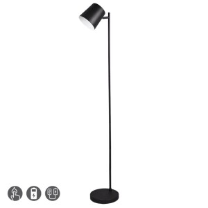 BLAKE LED Czarny mat 4.5W 3000K zasilana bateryjnie Lampa podłogowa Trio R42111132