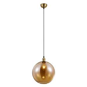 DINO Patyna/Bursztynowy 1xE27 Lampa wisząca Trio R30771004