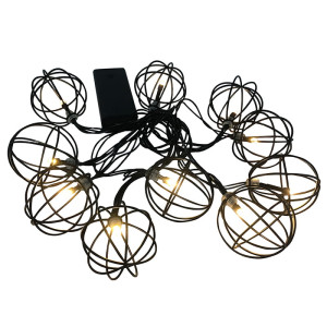 Girlanda VIBORG 10 LED czarna baterie 2 AA Girlanda