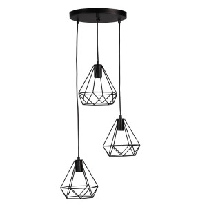 VIGO O 3xE27 Czarna il mio Lampa wisząca Polux 314635