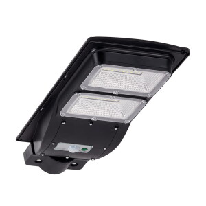 STREET-6 z czujnikiem PIR, czarny Naświetlacz Solarny LED z pilotem