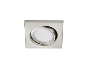 RILA Nikiel mat kwadrat 5W 3000K GU10 Oczko sufitowe uchylne Trio 650210107