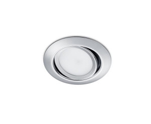 RILA Chrom okrągłe 5W 3000K GU10 Oczko sufitowe uchylne Trio 650310106