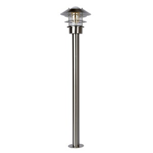 ZICO Satynowy chrom lampa zewnętrzna stojąca wys. 100cm LUCIDE 11874/99/12