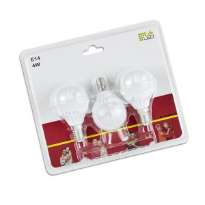 LED Kulka Trójpak E14 3x4W 3000K Trio 983-43