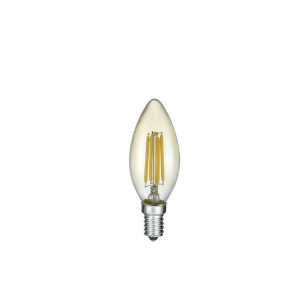 LED Amber Świeczka 4W E14 2700K Filament Trio 989-479