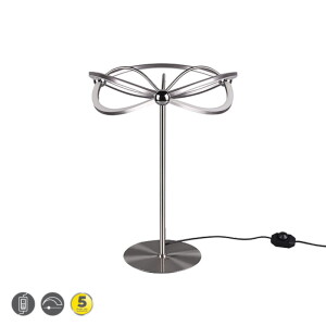 CHARIVARI Nikiel Mat 26W 3000K ściemnialna Lampka stołowa