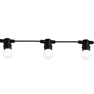 Girlanda Party M2 3000K 6,2 m+10xG45 36V E27 6W mleczny komplet Polux 310330 ( na stanie 1szt.)