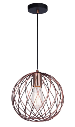 TARAZA Miedziany E27 śr. 25cm Lampa wisząca