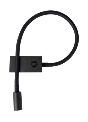 ANATUYA Snake Czarny LED Samsung 3W 3000K Kinkiet ścienny
