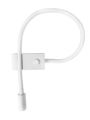 ANATUYA Snake Biały LED Samsung 3W 3000K Kinkiet ścienny