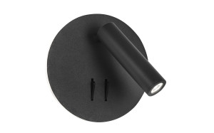 ARMILLA Czarna LED Cree 9W 3000K Kinkiet ścienny